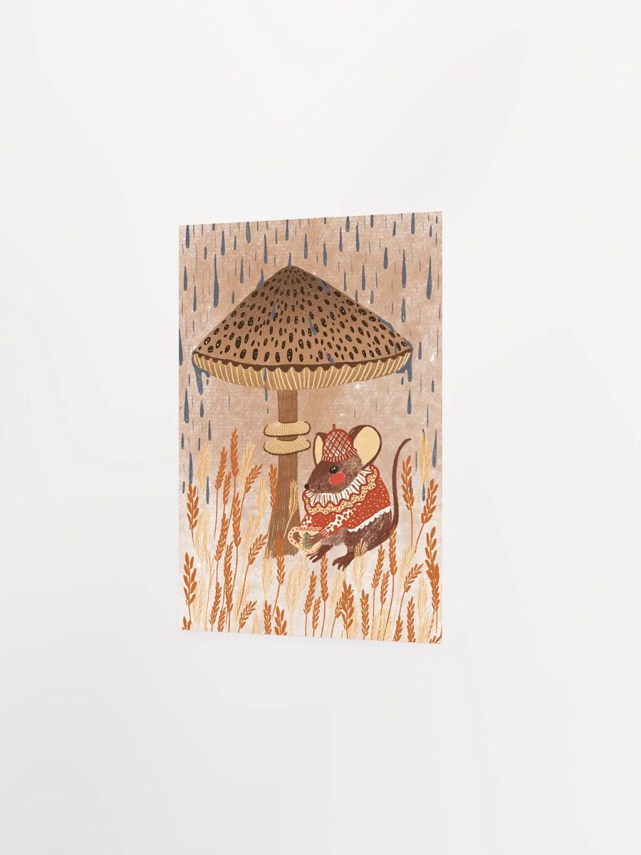 cute little mouse with a mushroom umbrella product image (4)