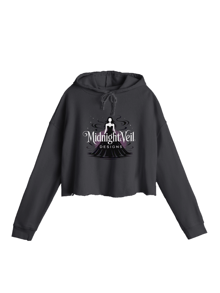 Midnight Veil Designs Women's Gothic Cropped Hoodie - Black product image (1)