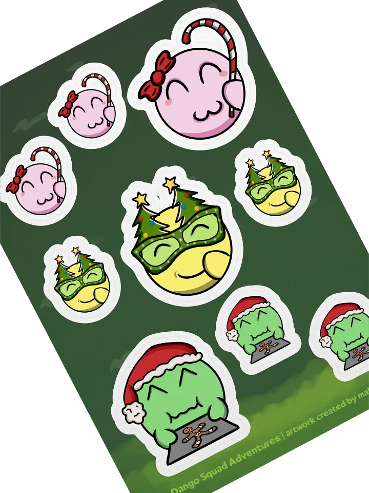 Dango Xmas Set - Kiss Cut Sticker Sheet product image (2)