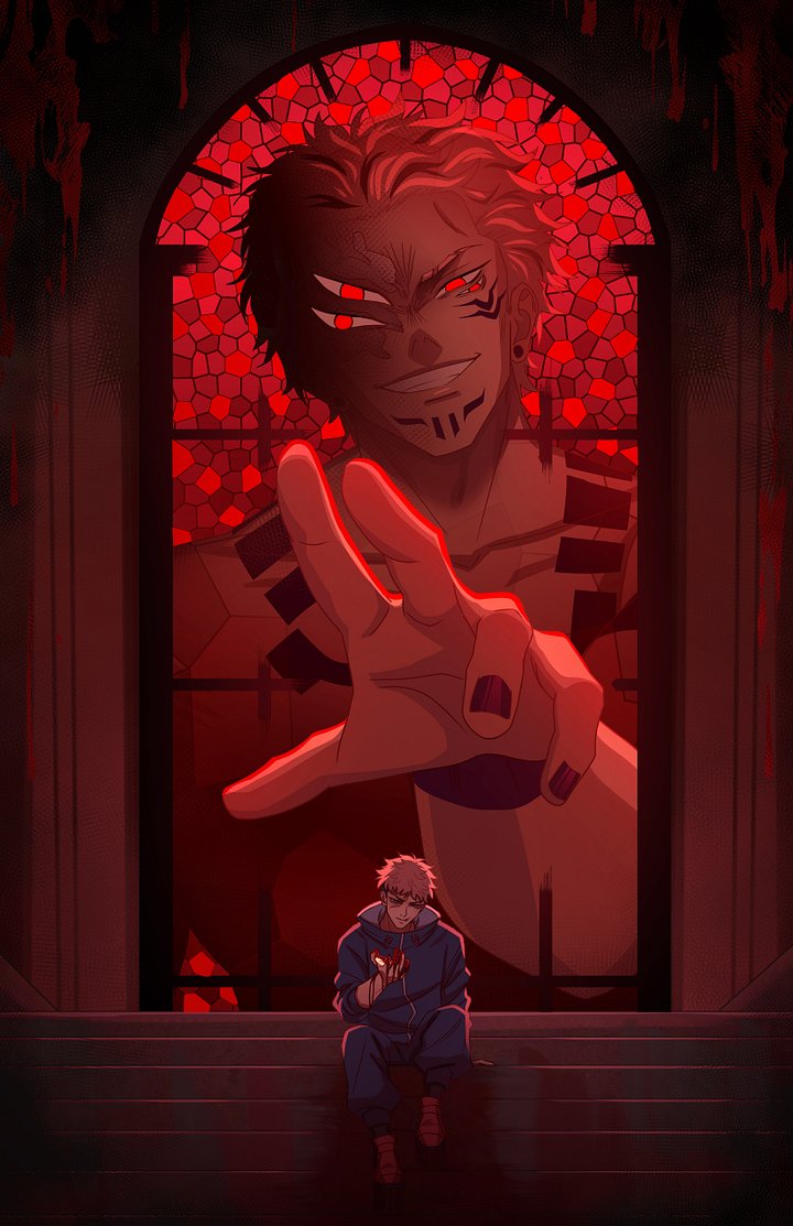 Itadori/Sukuna JJK Season 3 11x17 Art Print product image (1)