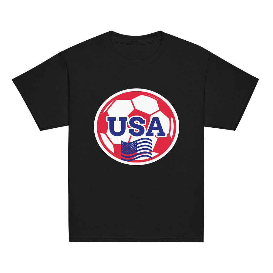 Patriotic Soccer USA Youth Tee product image (6)