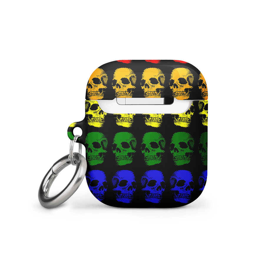 pride love is love rainbow skull airpod case product image (11)