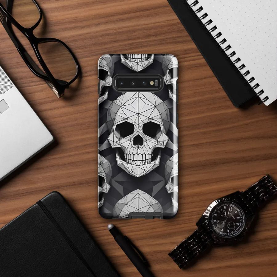 Edgy Geometry: Geometric Skull Samsung Galaxy Case product image (57)