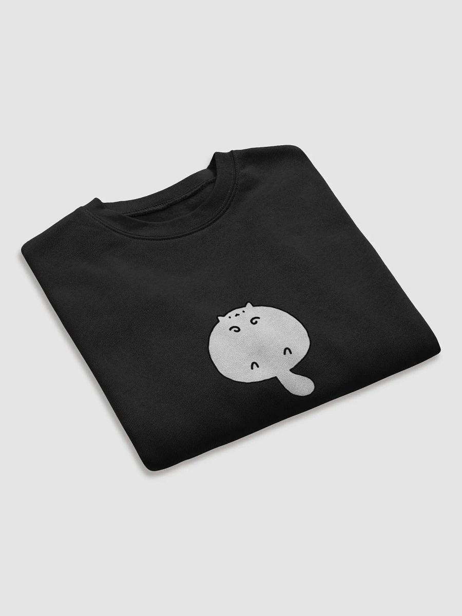 Minimalist Abstract Cute Cat Fleece Crop Sweatshirt product image (34)