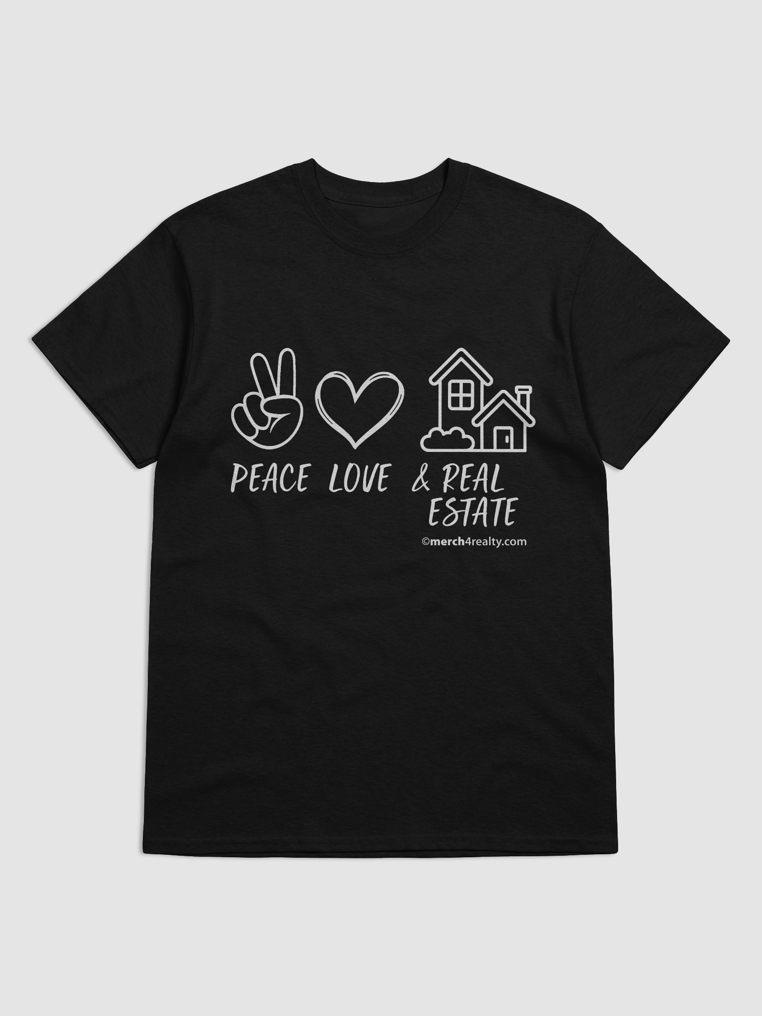 PEACE, LOVE & REAL ESTATE T-shirt product image (1)