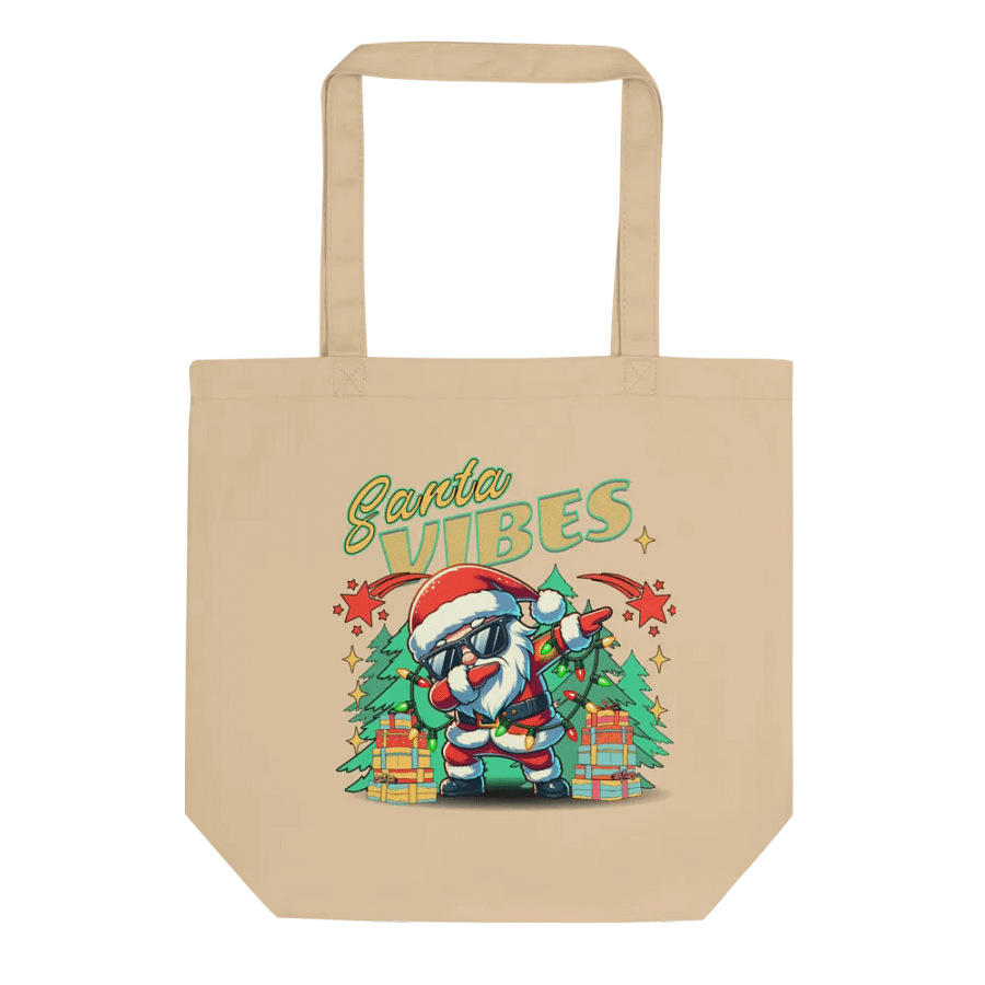 Santa Vibes Dabbing Eco-Friendly Tote Bag product image (1)