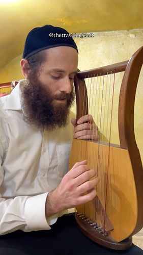 Ultra Orthodox Rabbi Plays David’s Harp in Jerusalem FULL VIDEO ON MY YOUTUBE CHANNEL NOW!