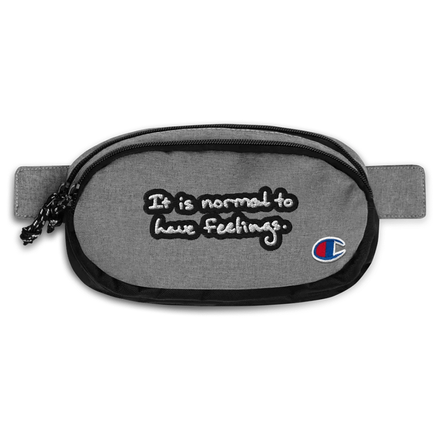 It is normal to have feelings. (bubble design 2) champion fanny pack product image (1)