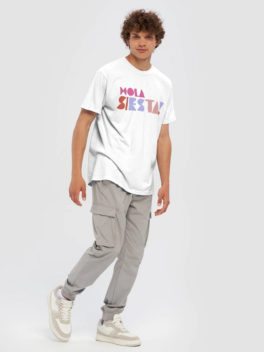 Hola Siesta Heavyweight T-Shirt White product image (5)