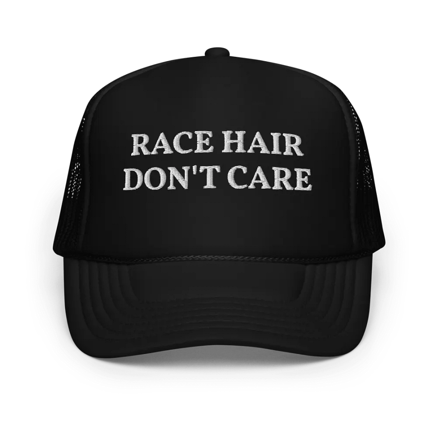 Race Hair Don't Care - Funny Embroidered Hat Trucker Cap product image (1)