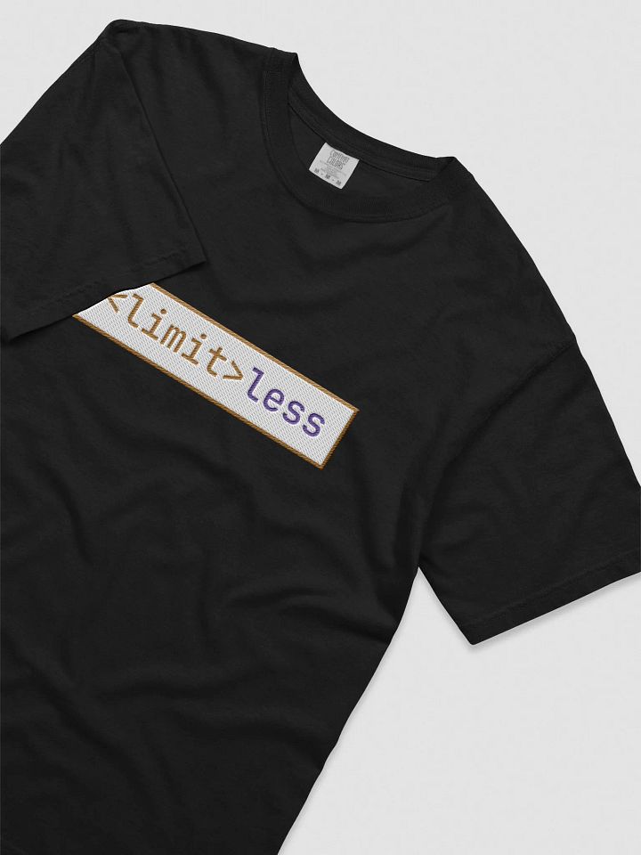 Hand-Stitched Limitless Geek Code T-Shirt | Unisex Programmer Shirt – Retro Techwear Gift for Coders & Gamers product image (2)