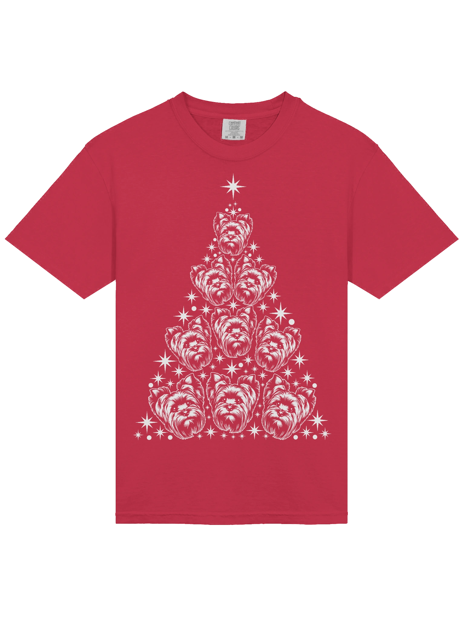 Yorkshire Terrier Christmas Tree T-Shirt product image (5)