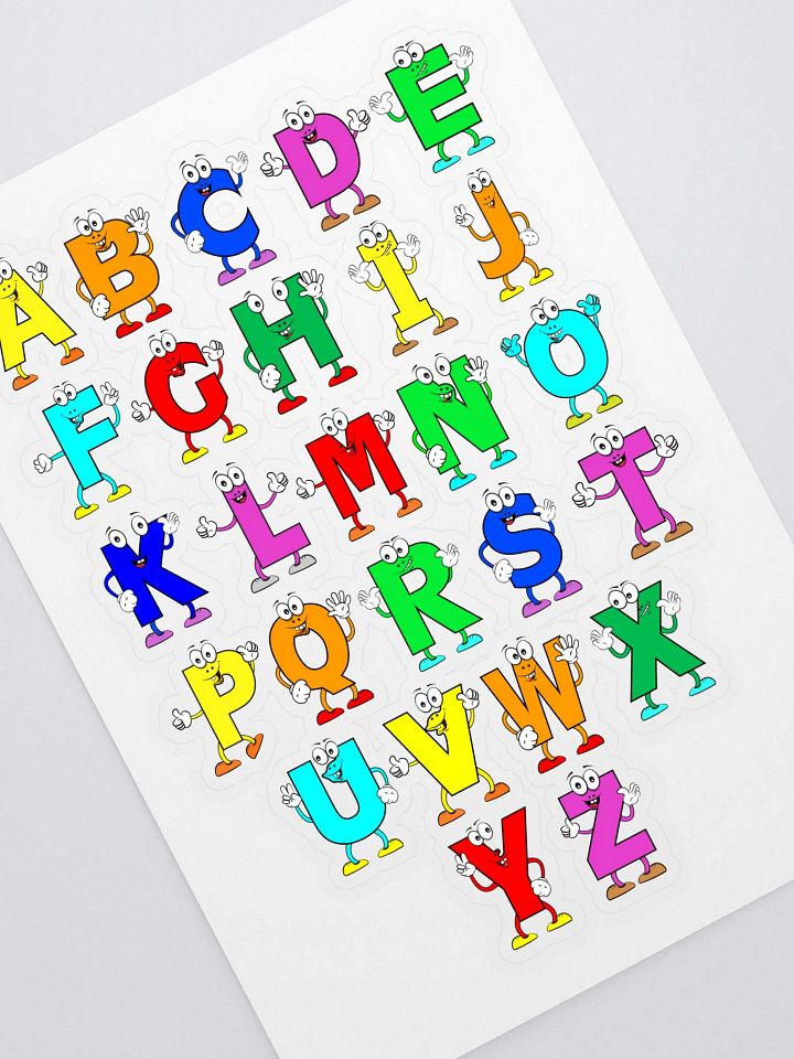 Alphabet Adventure Kiss Cut Sticker Sheet product image (1)