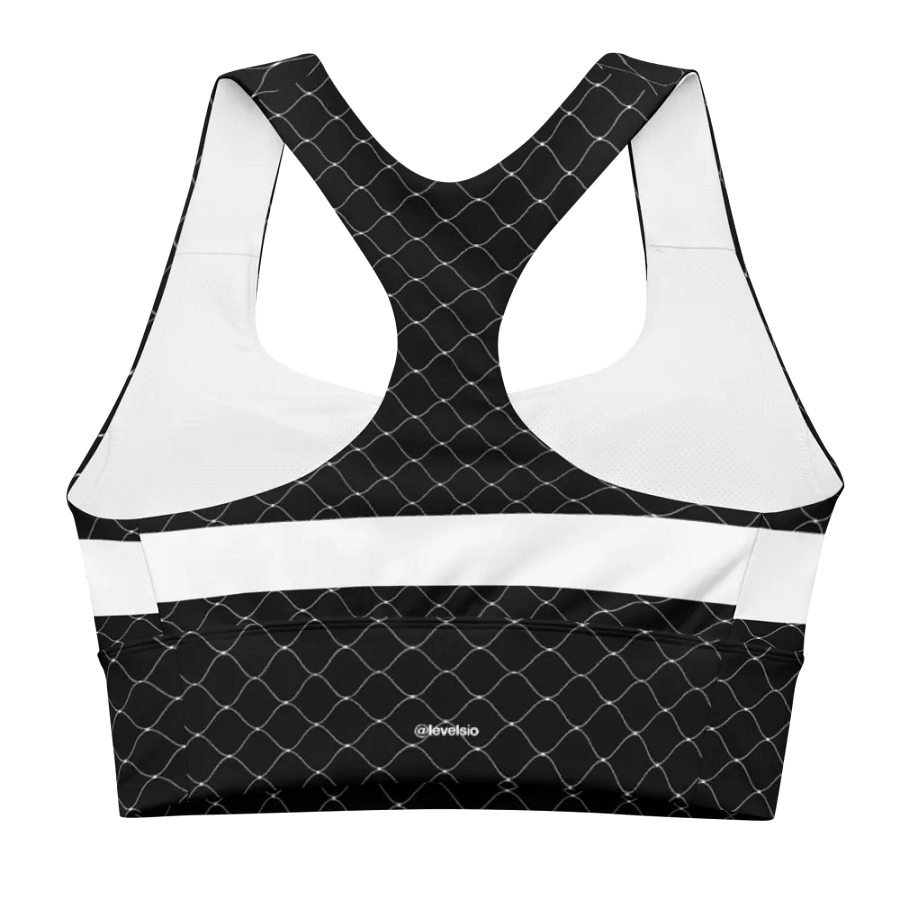 fishnet tech bra black - 82% polyester product image (2)