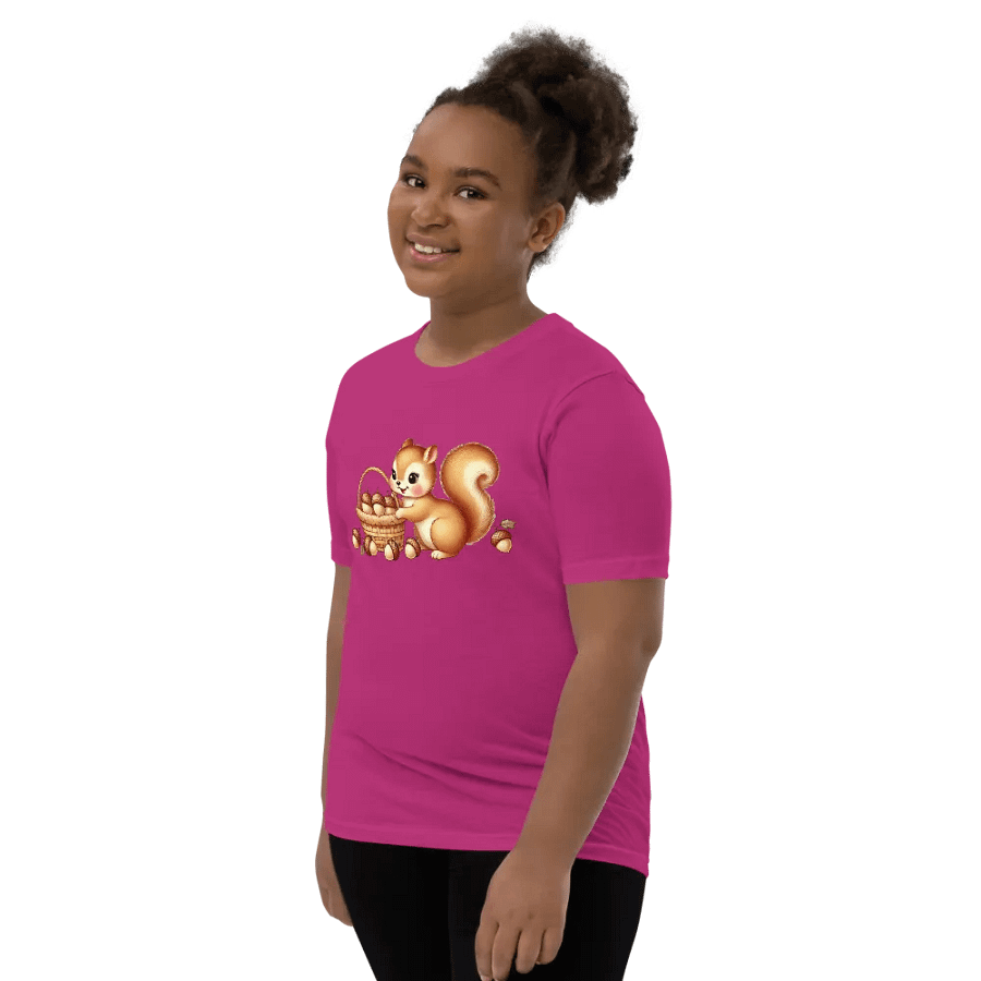 Fluffy Tailed Squirrel Kids T-Shirt product image (56)