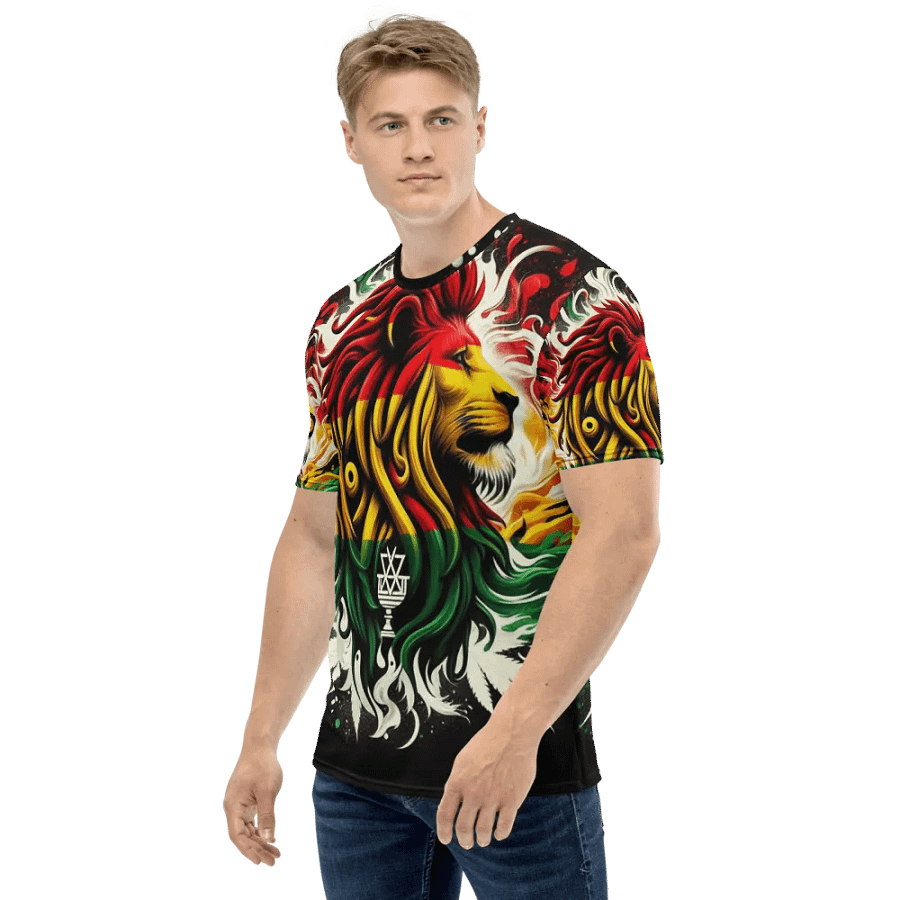 Rasta Flame Crew Neck T-Shirt product image (3)
