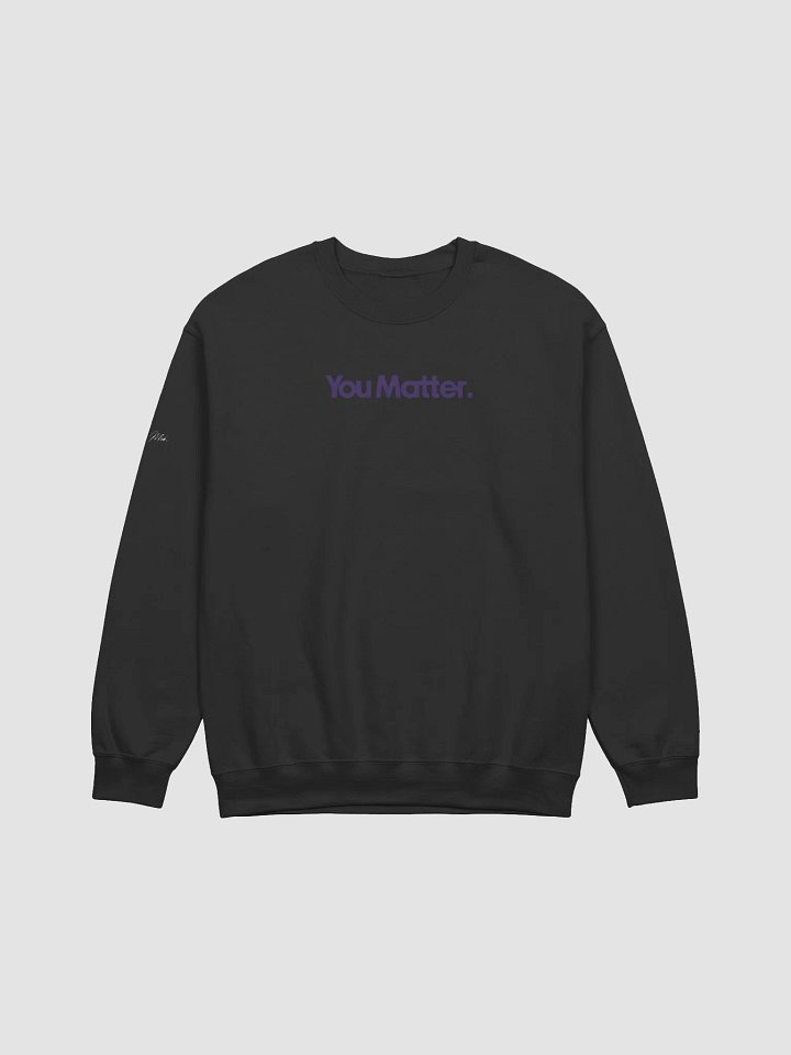 You Matter Crewneck (Black) product image (1)