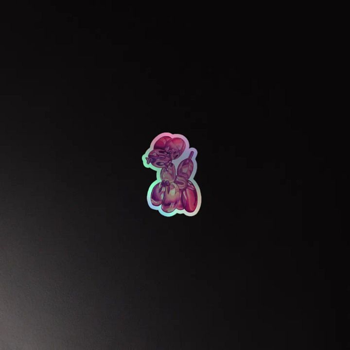 Balloon Doggy Holographic Sticker product image (4)