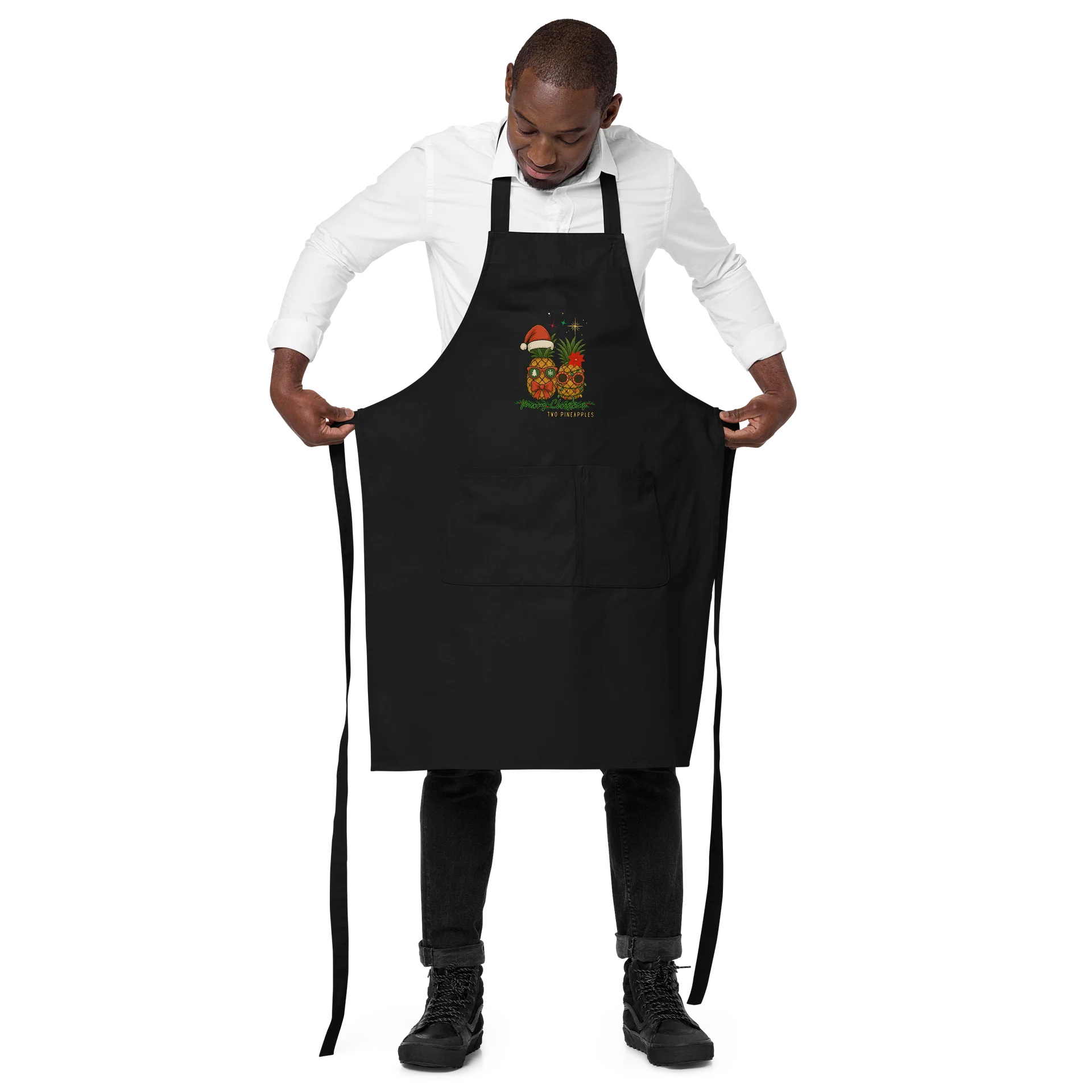 Festive Pineapple Christmas Apron product image (3)