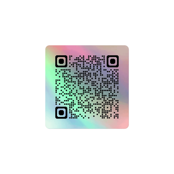 HoloMatrix QR Code Sticker Sheet product image (1)