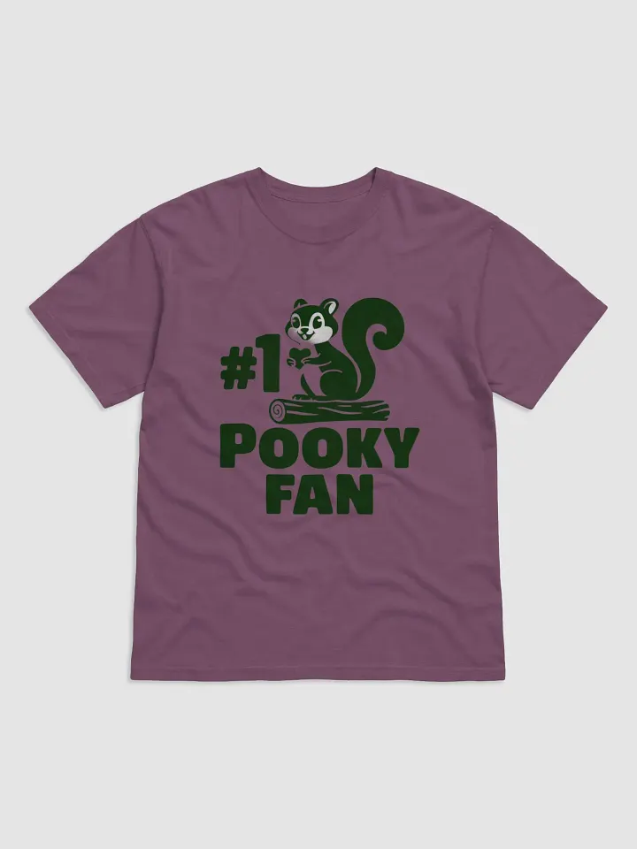 Super Soft Traditional Fit Tee: #1 Pooky Fan, Black on Log product image (1)