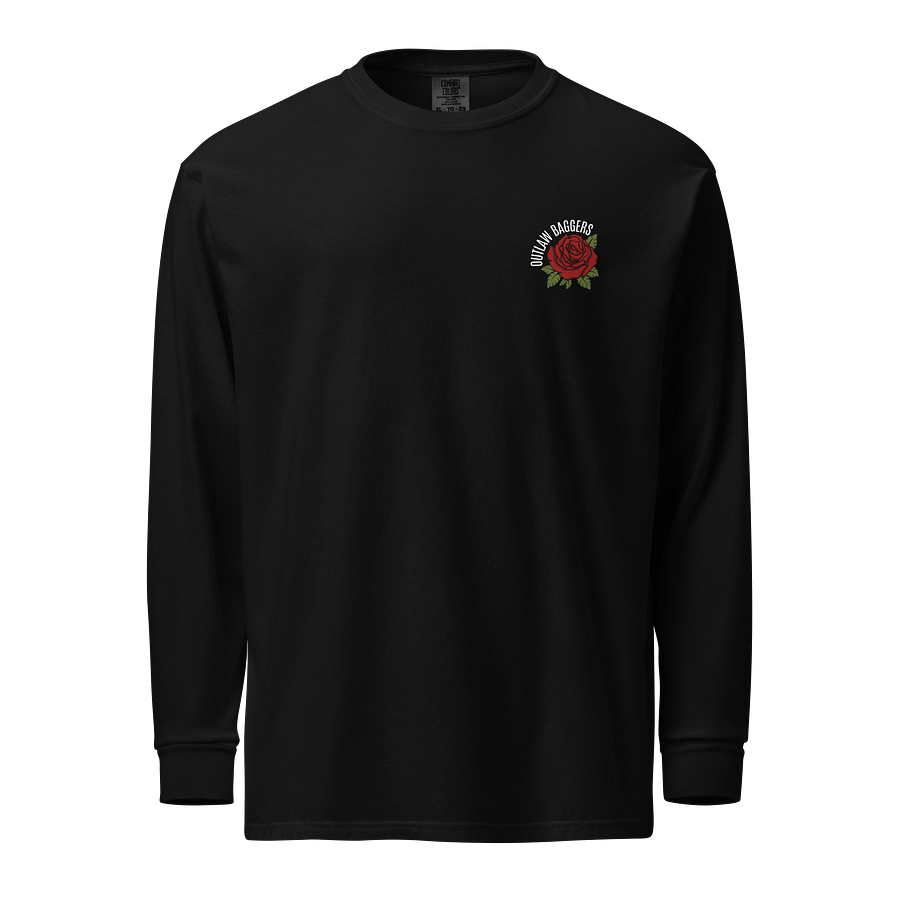 Outlaw Baggers Rose Black Long Sleeve Tee product image (2)
