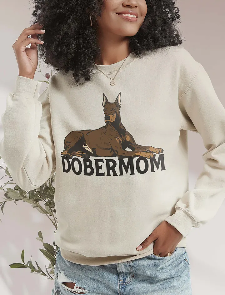 Dobermom Sweatshirt of a Doberman(Red) | Funny Shirt for Doberman Moms product image (17)