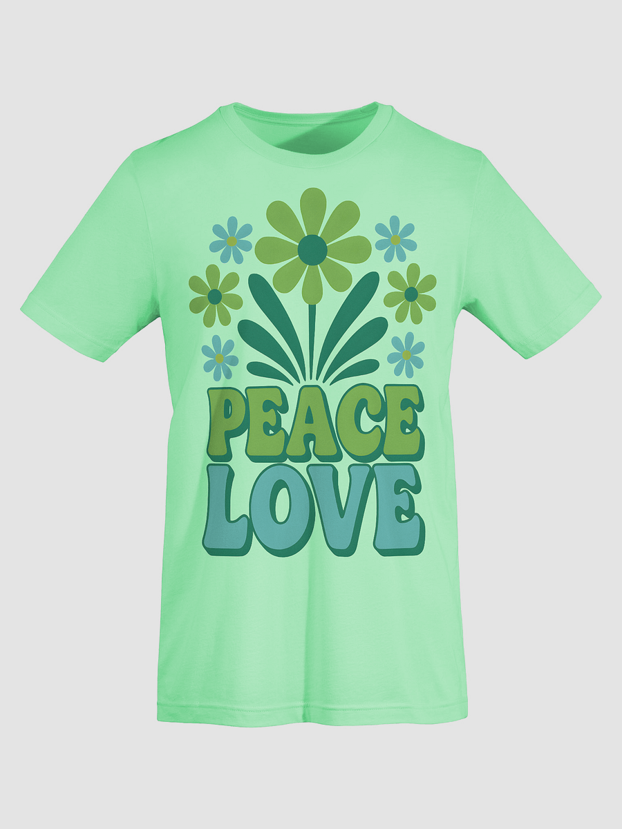 Retro Floral Peace Love T-Shirt product image (7)
