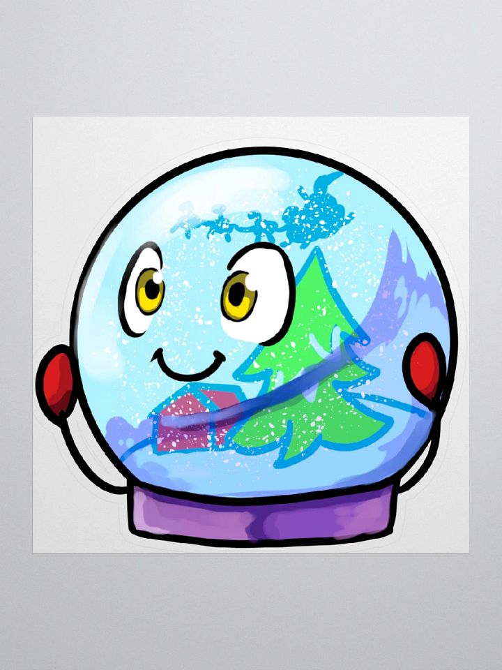 Snowglobe Plum Sticker product image (1)
