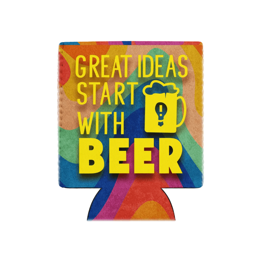 Great Ideas Start with Beer Can Cooler – Fun & Insulated Beer Lover Gift product image (5)