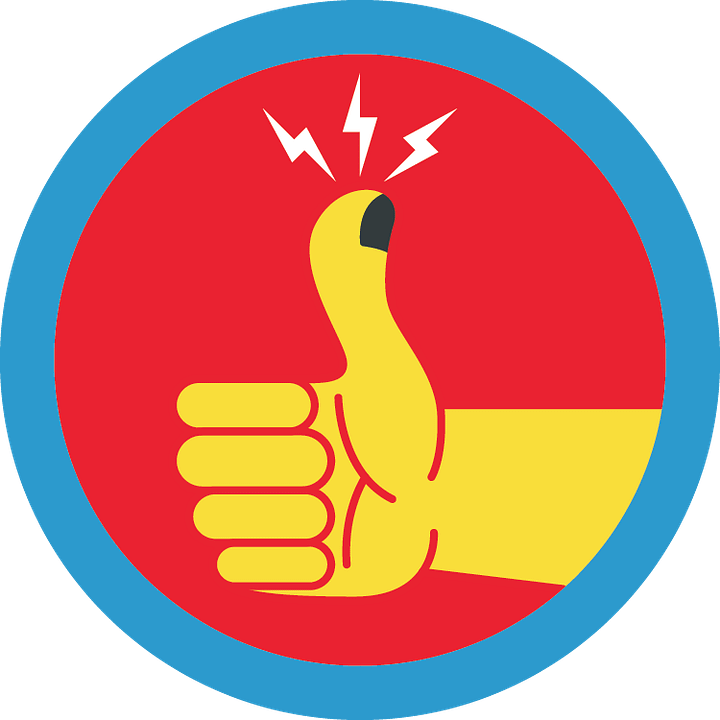 Smashed Thumb (de)Merit Badge Magnet (2 in) product image (1)