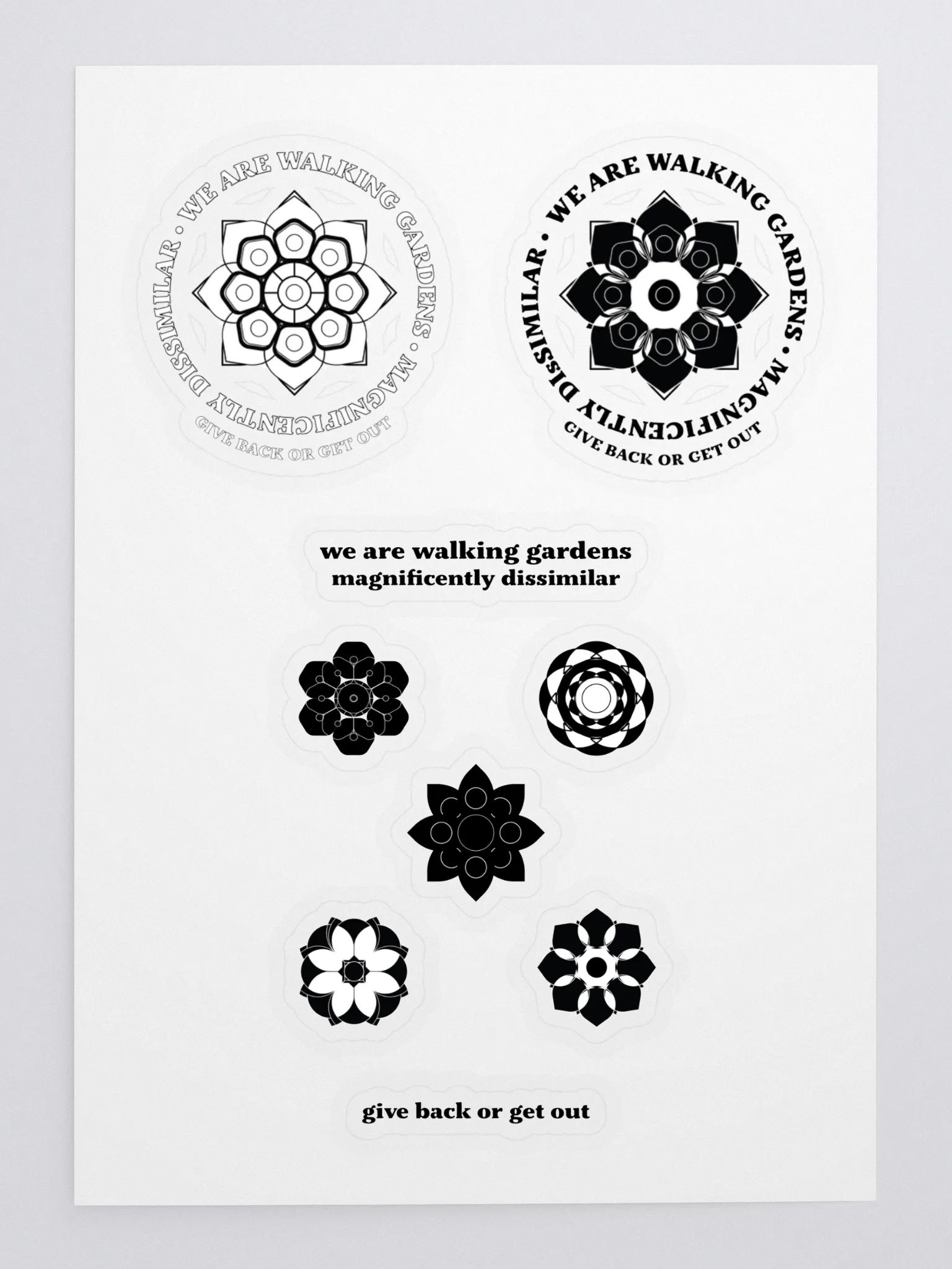 Walking Gardens sticker set 1 product image (3)