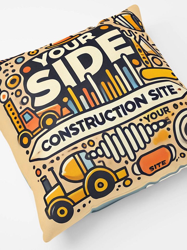 Dream vs. Construction Pillow – A Hilarious Take on Sleep Wars product image (2)