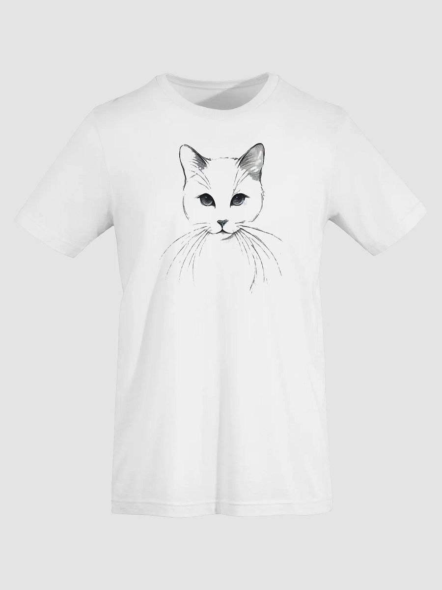 Elegant Feline Sketch Tee product image (5)