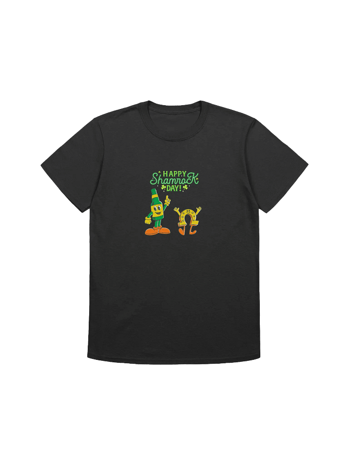 Cute Retro Beer Bottle and Lucky Horseshoe St. Patrick's Day Unisex T-Shirt product image (1)