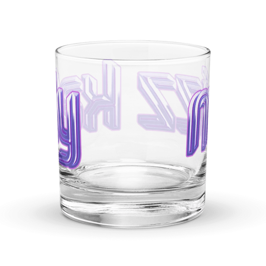 Shimmering Purple MizzKally Rocks Glass product image (4)