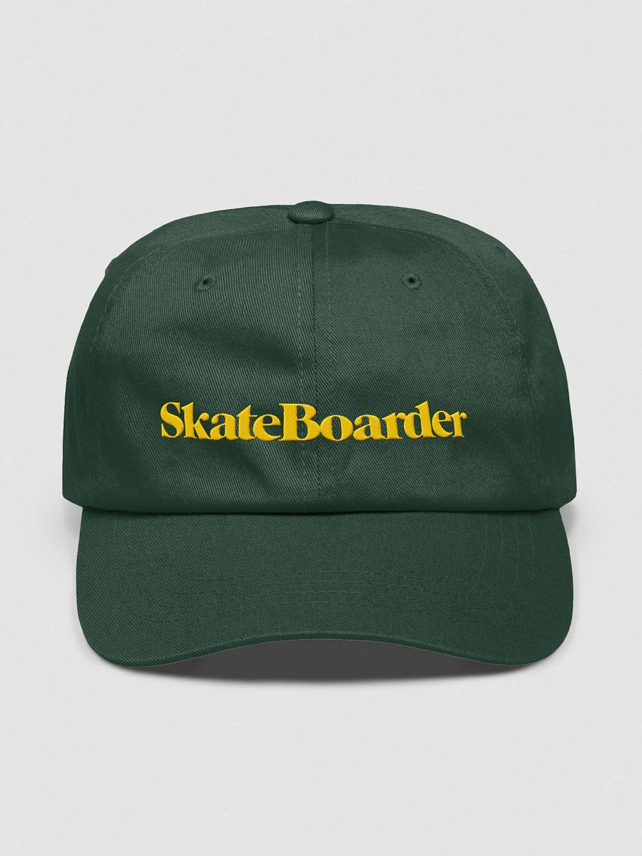 Skateboarder Magazine | The Original | Classic Dad Hat (Yellow Logo) product image (1)