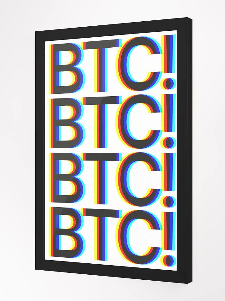 BTC! POP POSTER [framed] product image (3)