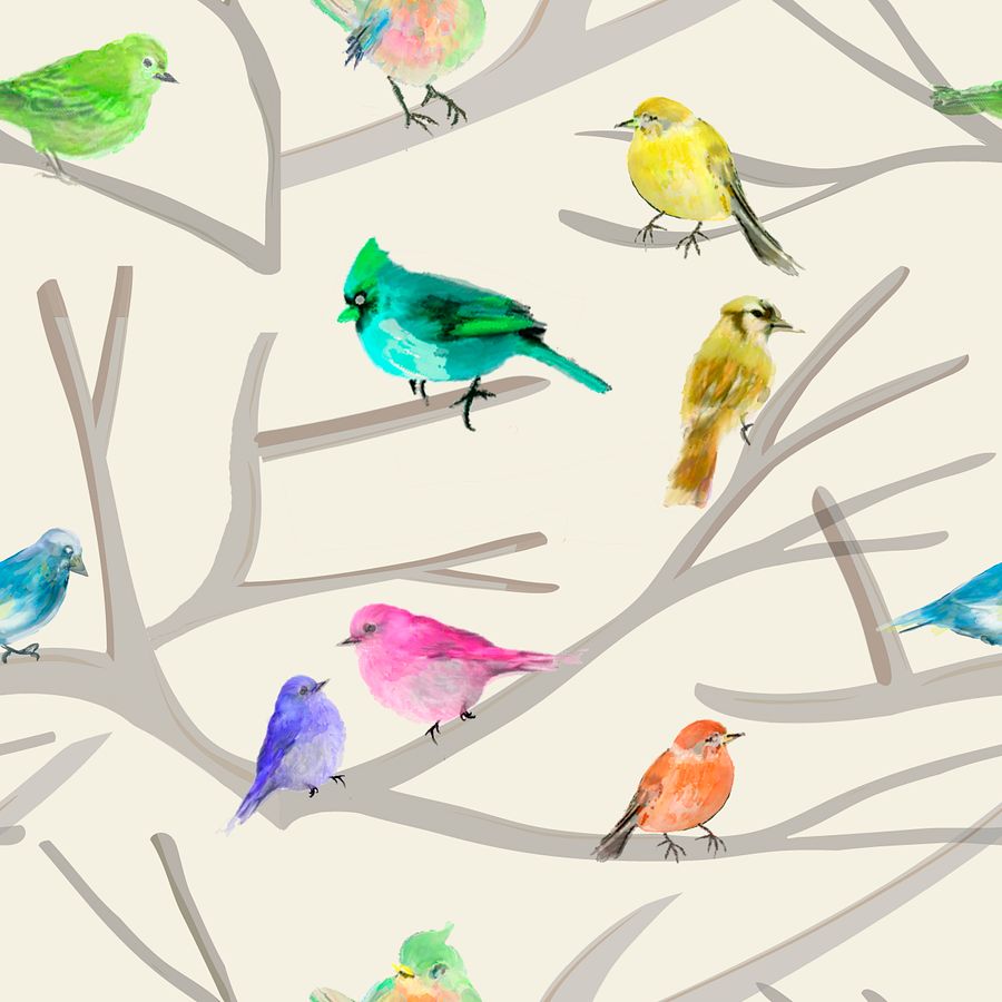 Pájaros en las ramas product image (1)