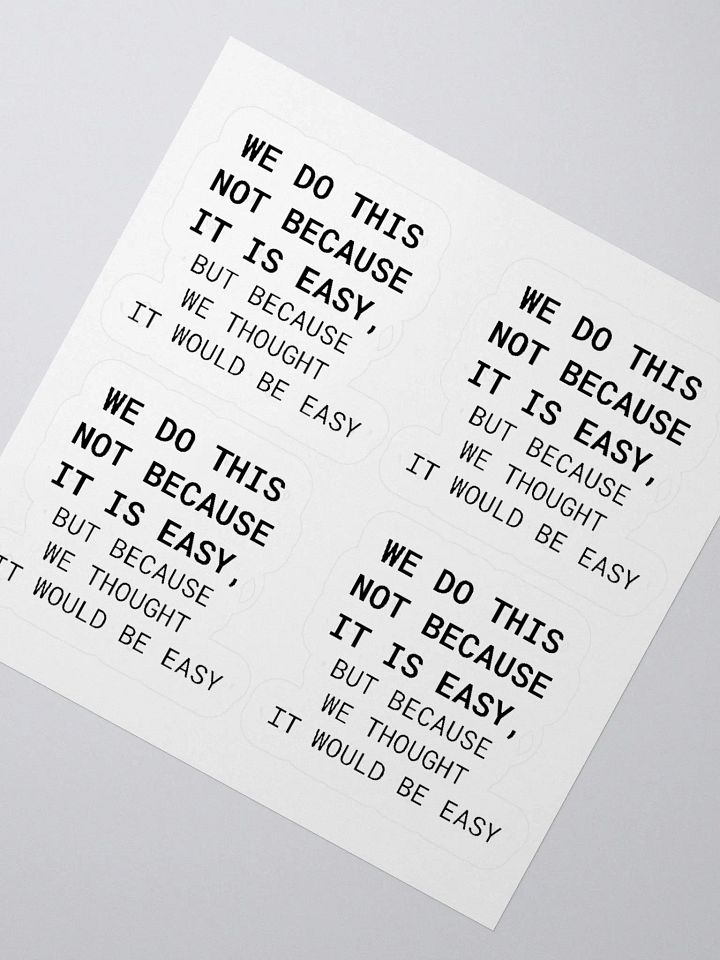 WE DO THIS - STICKER product image (1)