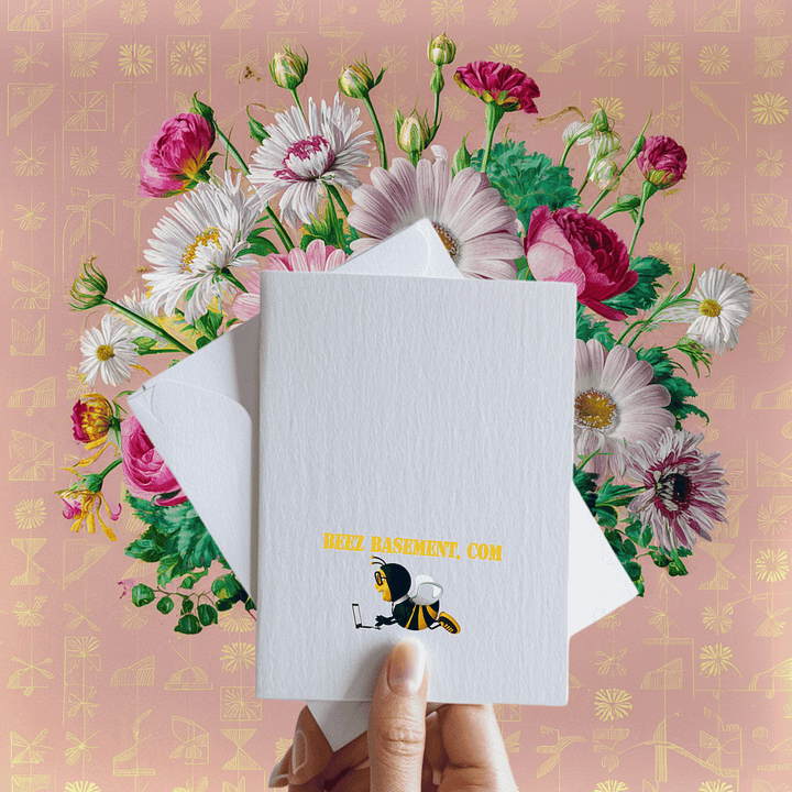 Floral Greeting Card Mockup product image (1)