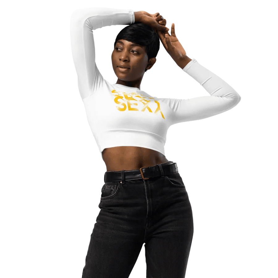 Sexy Long Sleeve Crop Top product image (3)