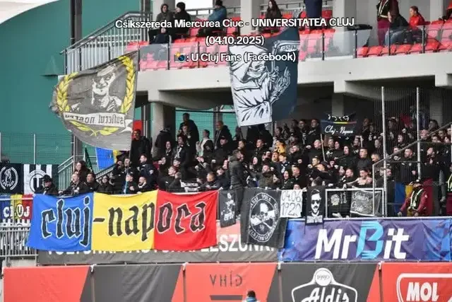 🇷🇴 Superliga: Csikszereda Miercurea Ciuc - UNIVERSITATEA CLUJ (04.10.2025) 📸: U Cluj Fans (Facebook) 🌐 www.ultrasinpeluze.shop  . . .  #ultrasromania  #fotbalromanesc #UniversitateaCluj 