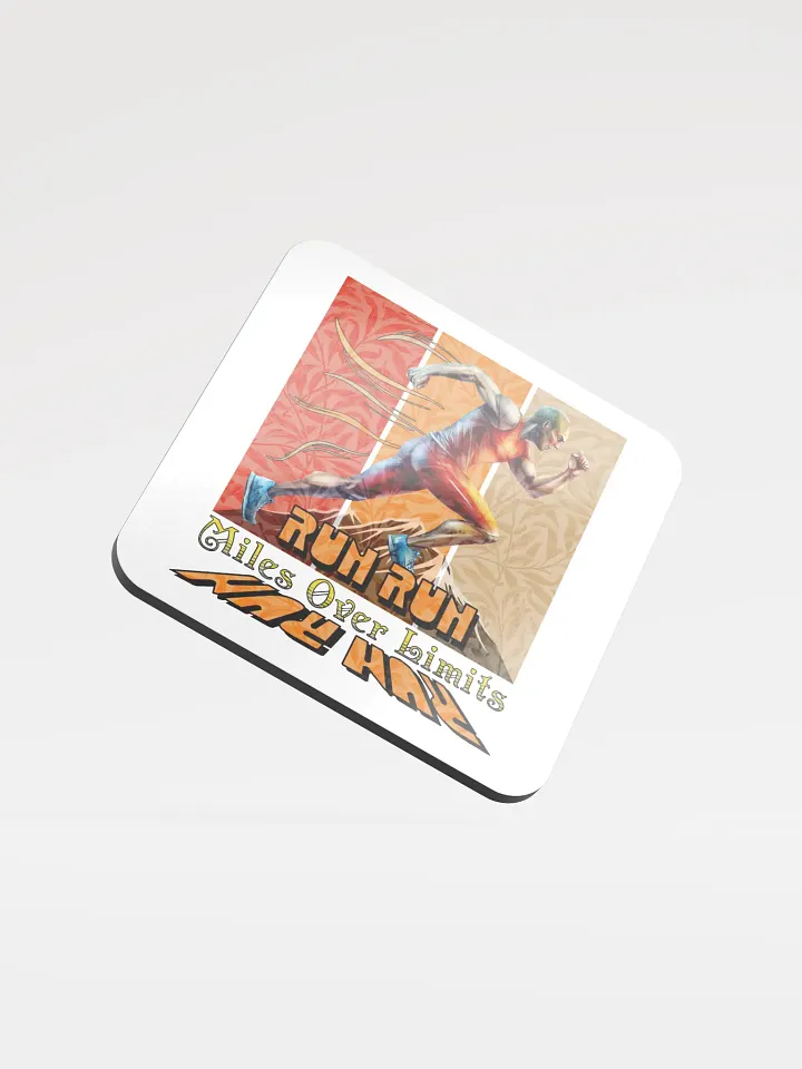 Run Run Miles Over Limits Male Running Coaster Set product image (2)