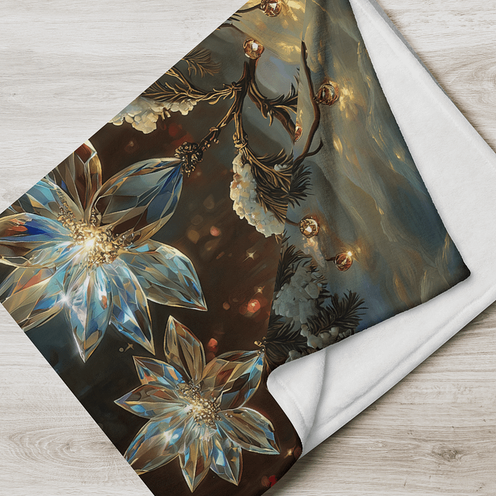 Magical Crystal Flowers Throw Blanket product image (2)