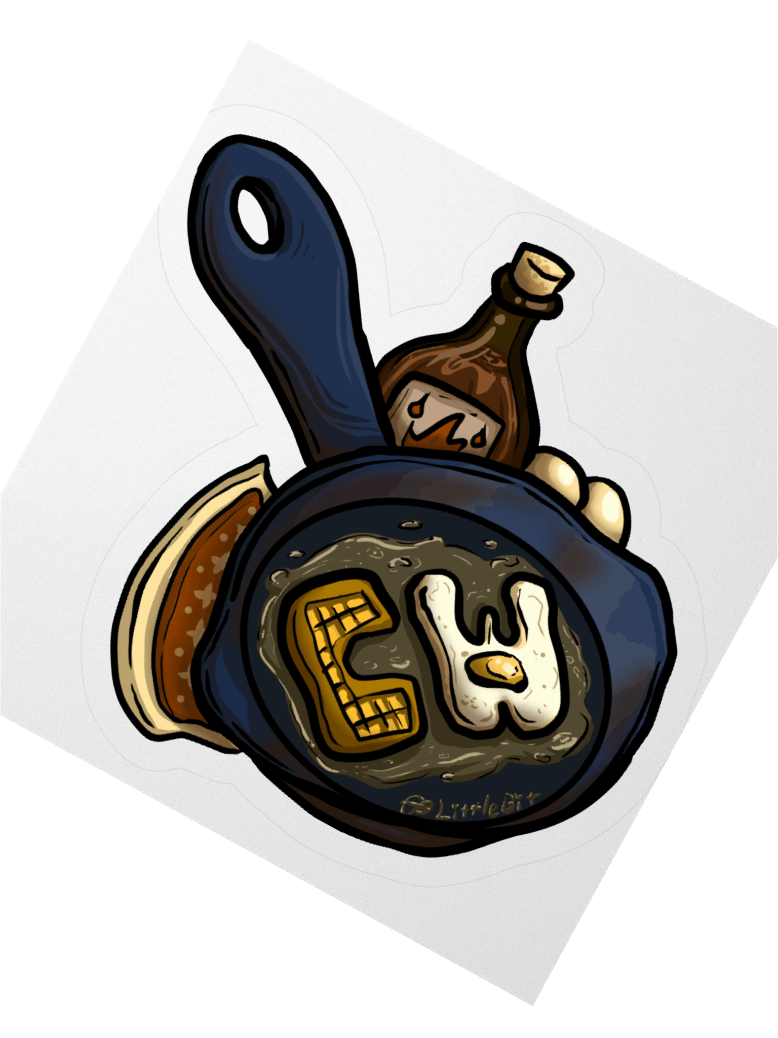CraftWorks Frying Pan Sticker 🥇 by @empresslittlebit product image (6)