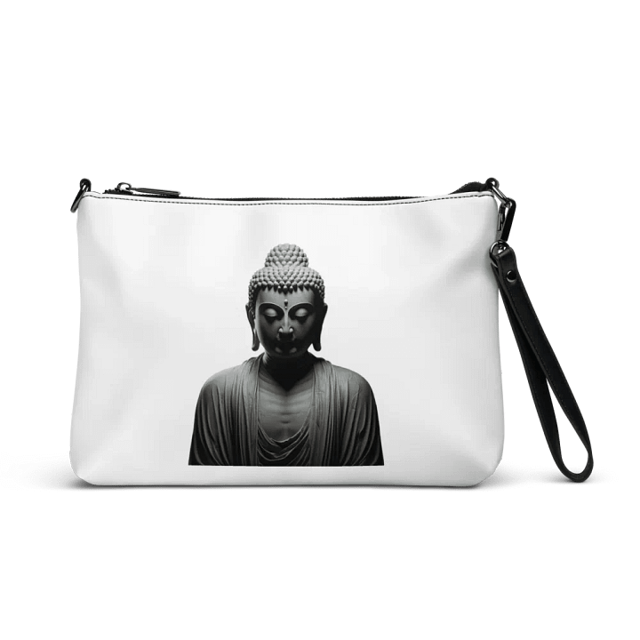 Crossbody bag with all-over print, featuring the image of the enlightened Buddha. product image (1)