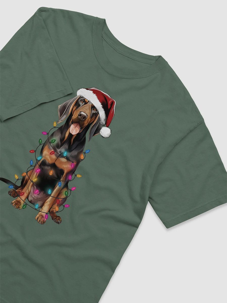 Funny Black and Tan Coonhound Christmas T-Shirt for Coonhound Paw-rents product image (14)