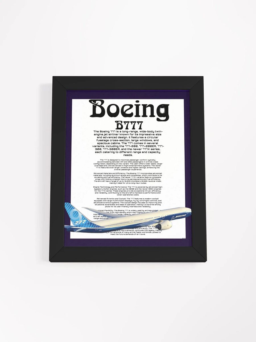 Boeing 777X: Global Wonder Poster product image (3)
