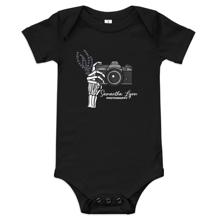 Samantha Lynn Photography - Onesie - Skeleton Hand - White Text product image (1)